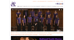 Desktop Screenshot of oaklandyouthchorus.org